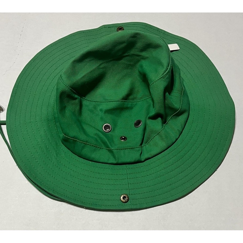 NWT Academy fits Boonie Hat Sun Protection Green Summer Bucket Drawstring Hat - Picture 2 of 4